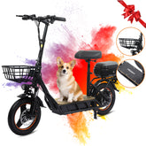 750W Electric Scooter with Seat – 14 Inch Tires Heavy Load Adult E-Scooter